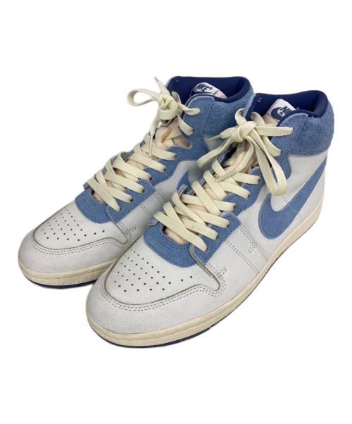 NIKE（ナイキ）NIKE (ナイキ) ハイカットスニーカー ホワイト×スカイブルー サイズ:28.5cmの古着・服飾アイテム