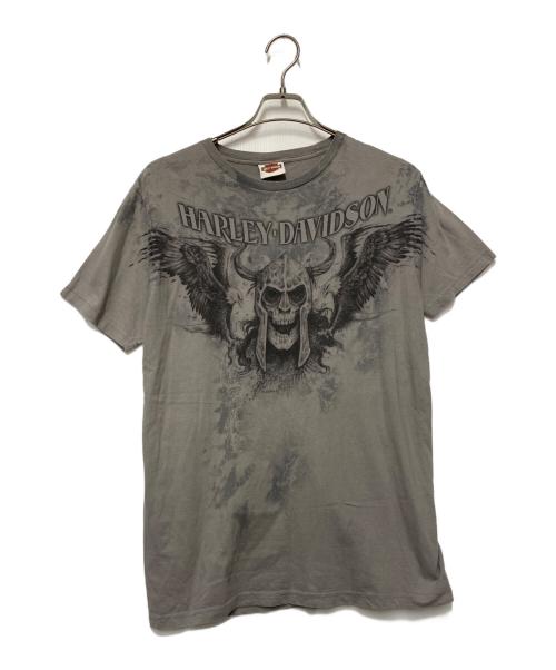 HARLEY-DAVIDSON（ハーレーダビッドソン）HARLEY-DAVIDSON (ハーレーダビッドソン) 半袖Tシャツ グレー サイズ:Lの古着・服飾アイテム
