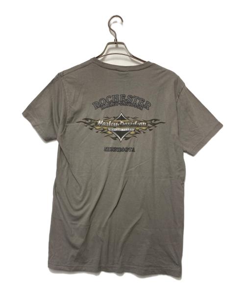 HARLEY-DAVIDSON（ハーレーダビッドソン）HARLEY-DAVIDSON (ハーレーダビッドソン) 半袖Tシャツ グレー サイズ:Lの古着・服飾アイテム
