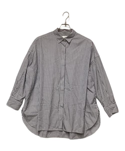 KAGURE（カグレ）kagure (カグレ) 長袖シャツ ホワイト×ブルー サイズ:Freeの古着・服飾アイテム
