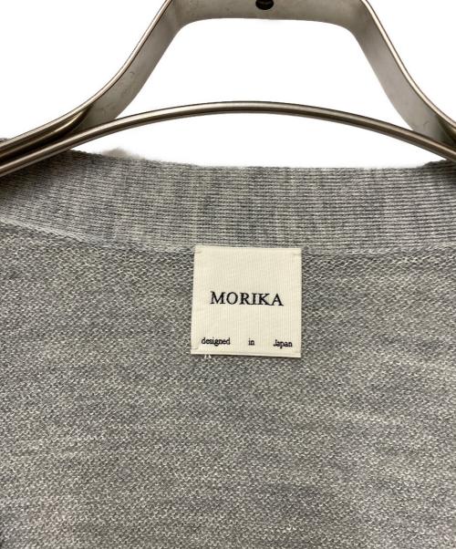 MORIKA（モリカ）MORIKA (モリカ) MORIKA　アルパカ ゴルフカーディガン グレー サイズ:Freeの古着・服飾アイテム