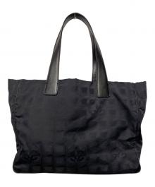 CHANEL（シャネル）の古着「CHANEL　ラベルラインMM　トートバッグ」｜ブラック