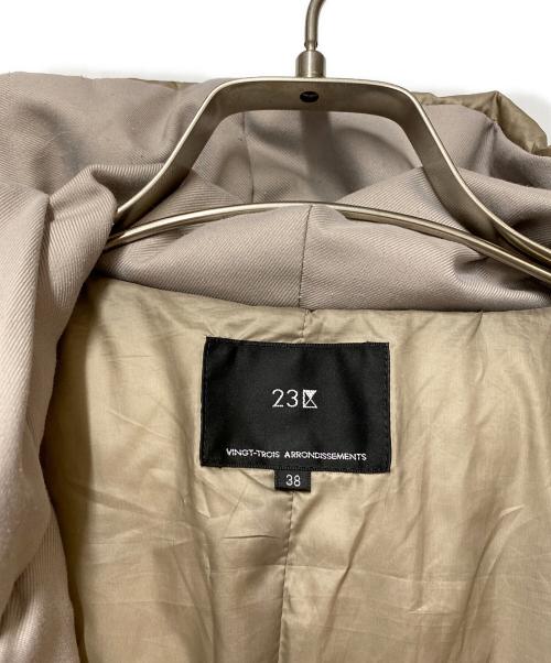 23区（ニジュウサンク）23区 (ニジュウサンク) 23区　ダウンコート ベージュ サイズ:SIZE 38の古着・服飾アイテム