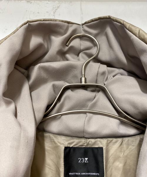 23区（ニジュウサンク）23区 (ニジュウサンク) 23区　ダウンコート ベージュ サイズ:SIZE 38の古着・服飾アイテム