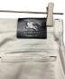 中古・古着 BURBERRY BLACK LABEL (バーバリーブラックレーベル) コットンパンツ ホワイト サイズ:76：5000円