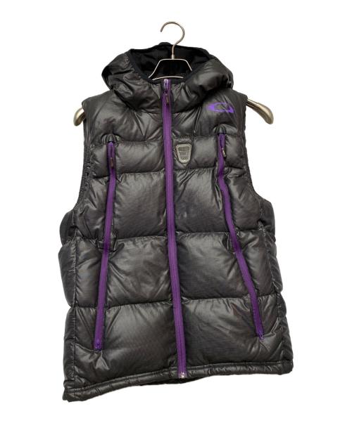 OAKLEY（オークリー）OAKLEY (オークリー) ダウンベスト パープル×ブラック サイズ:Mの古着・服飾アイテム