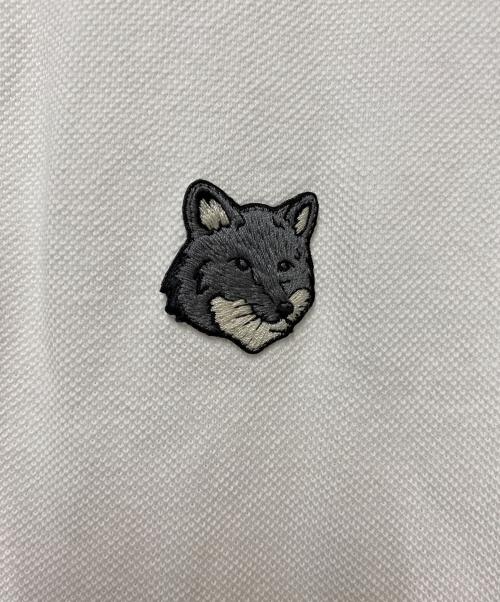 maison kitsune（メゾンキツネ）MAISON KITSUNE (メゾンキツネ) ポロシャツ ホワイト サイズ:Ｍの古着・服飾アイテム