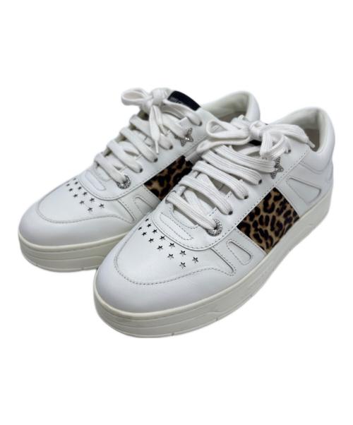 JIMMY CHOO（ジミーチュウ）JIMMY CHOO (ジミーチュウ) スターエンボススニーカー ホワイト サイズ:24.5cmの古着・服飾アイテム