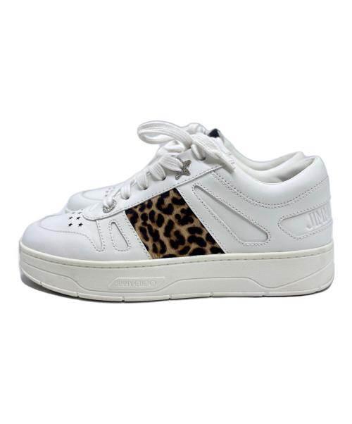 JIMMY CHOO（ジミーチュウ）JIMMY CHOO (ジミーチュウ) スターエンボススニーカー ホワイト サイズ:24.5cmの古着・服飾アイテム