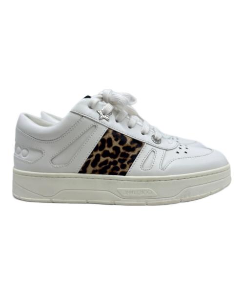 JIMMY CHOO（ジミーチュウ）JIMMY CHOO (ジミーチュウ) スターエンボススニーカー ホワイト サイズ:24.5cmの古着・服飾アイテム