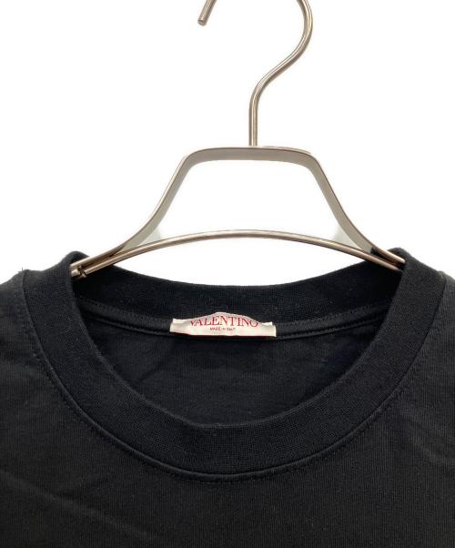 VALENTINO（ヴァレンティノ）VALENTINO (ヴァレンティノ) 半袖カットソー ブラック サイズ:Ｌの古着・服飾アイテム