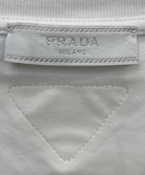 PRADA（プラダ）PRADA (プラダ) 長袖カットソー ホワイト サイズ:Ｌの古着・服飾アイテム
