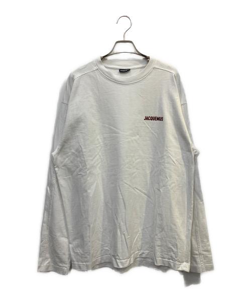 jacquemus（ジャックムス）jacquemus (ジャックムス) 長袖カットソー ホワイト サイズ:Ｌの古着・服飾アイテム