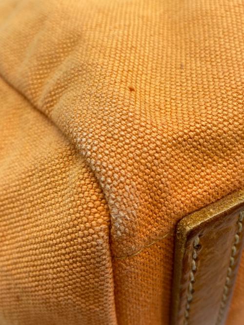 genten（ゲンテン）genten (ゲンテン) 2WAYバッグ オレンジ×ベージュの古着・服飾アイテム