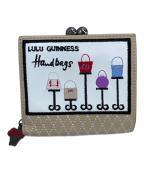 LULU GUINNESSルルギネス）の古着「2つ折り財布」｜ベージュ