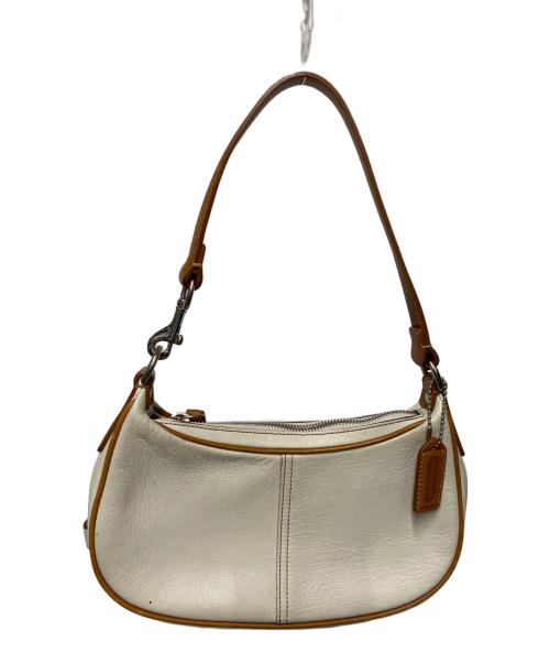 COACH（コーチ）COACH (コーチ) ワンショルダーバッグ ベージュ×ホワイトの古着・服飾アイテム