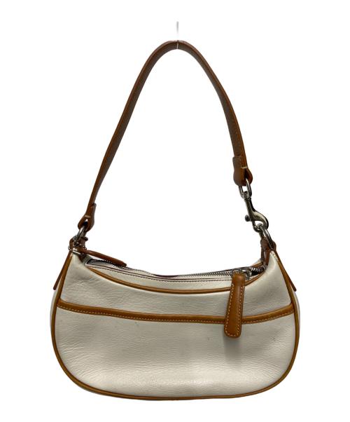 COACH（コーチ）COACH (コーチ) ワンショルダーバッグ ベージュ×ホワイトの古着・服飾アイテム