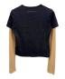 Maison Margiela (メゾンマルジェラ) レイヤードカットソー ブラック×ブラウン サイズ:M 未使用品：16000円