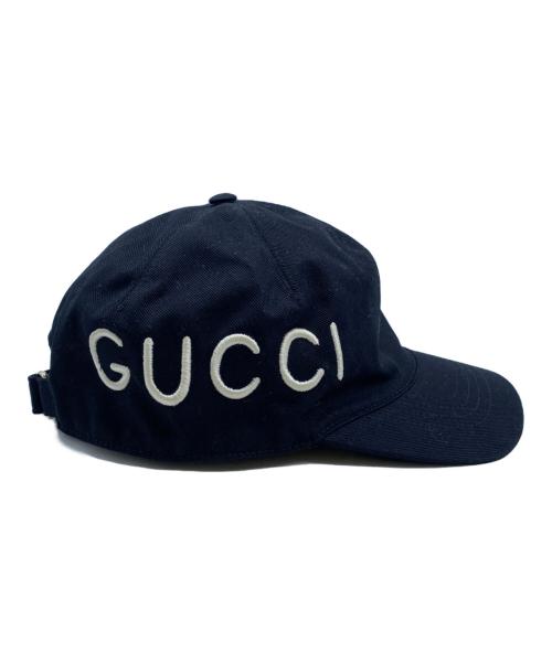 GUCCI（グッチ）GUCCI (グッチ) キャップ ブラックの古着・服飾アイテム