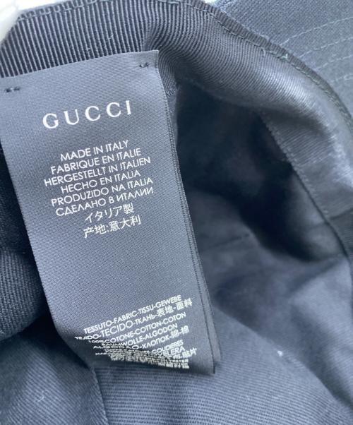 GUCCI（グッチ）GUCCI (グッチ) キャップ ブラックの古着・服飾アイテム