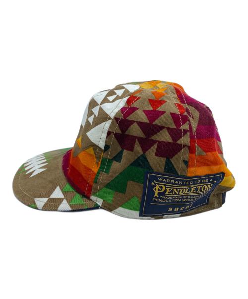 sacai（サカイ）sacai (サカイ) PENDLETON (ペンドルトン) コーデュロイキャップ マルチカラーの古着・服飾アイテム