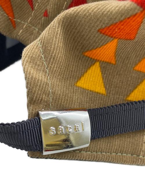 sacai（サカイ）sacai (サカイ) PENDLETON (ペンドルトン) コーデュロイキャップ マルチカラーの古着・服飾アイテム