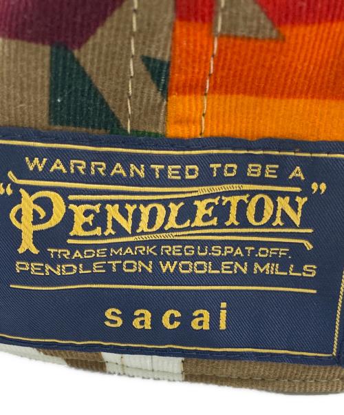 sacai（サカイ）sacai (サカイ) PENDLETON (ペンドルトン) コーデュロイキャップ マルチカラーの古着・服飾アイテム