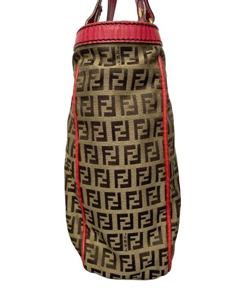 FENDI（フェンディ）FENDI (フェンディ) ハンドバッグ ブラウン×ピンクの古着・服飾アイテム