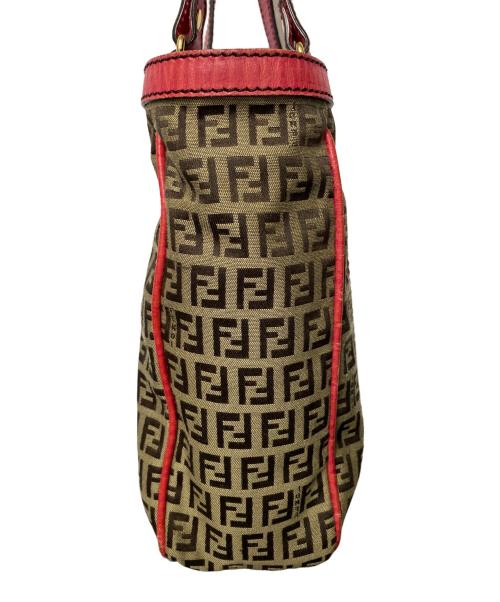 FENDI（フェンディ）FENDI (フェンディ) ハンドバッグ ブラウン×ピンクの古着・服飾アイテム
