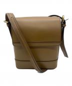 BURBERRYバーバリー）の古着「レザーショルダーバッグ」｜ブラウン