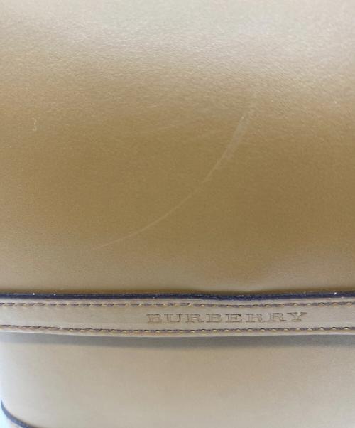 BURBERRY（バーバリー）BURBERRY (バーバリー) レザーショルダーバッグ ブラウンの古着・服飾アイテム