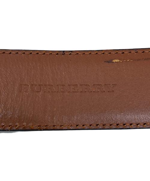 BURBERRY（バーバリー）BURBERRY (バーバリー) レザーベルト ブラウンの古着・服飾アイテム