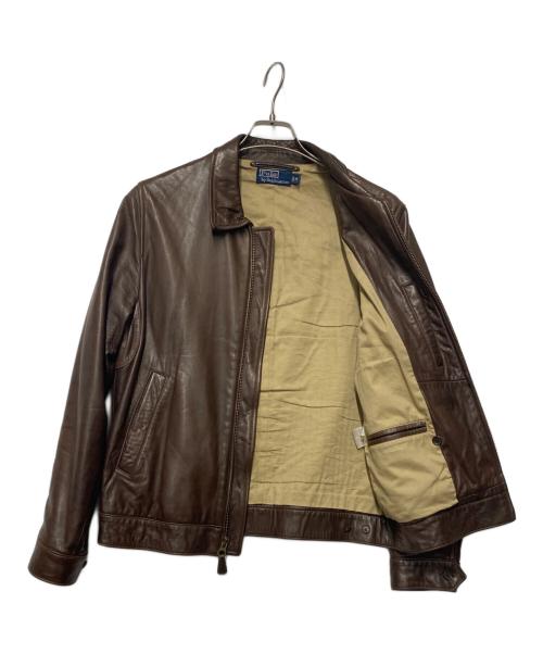 POLO RALPH LAUREN（ポロ・ラルフローレン）POLO RALPH LAUREN (ポロ・ラルフローレン) レザースイングトップ ブラウン サイズ:Mの古着・服飾アイテム