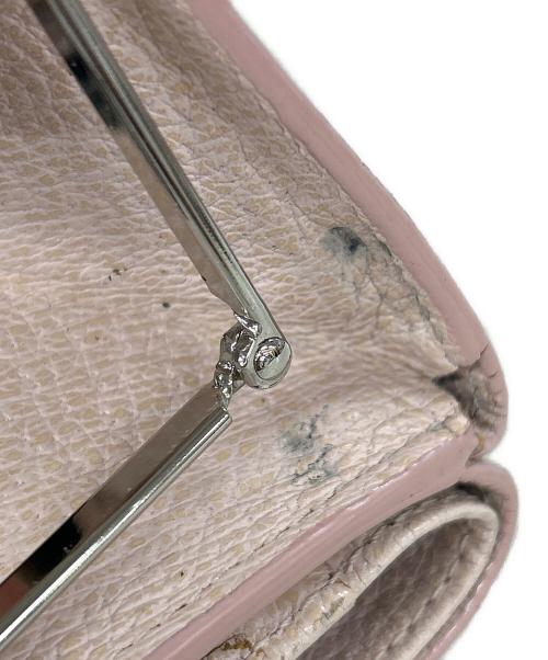 Vivienne Westwood（ヴィヴィアンウエストウッド）Vivienne Westwood (ヴィヴィアンウエストウッド) 口金2つ折りミニ財布 ピンクの古着・服飾アイテム