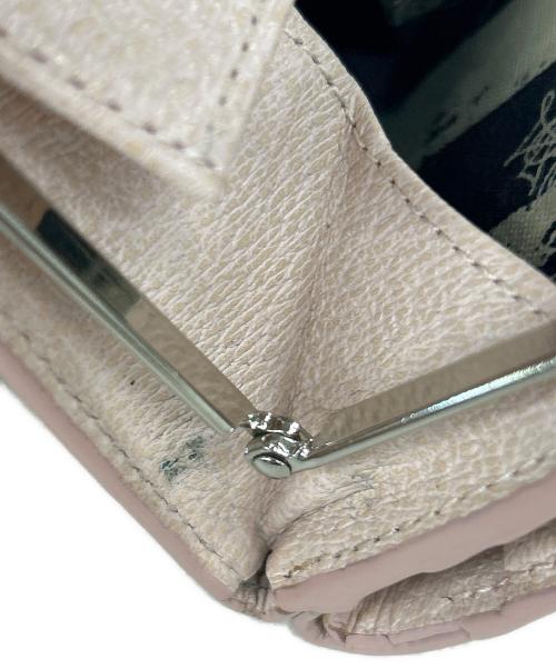 Vivienne Westwood（ヴィヴィアンウエストウッド）Vivienne Westwood (ヴィヴィアンウエストウッド) 口金2つ折りミニ財布 ピンクの古着・服飾アイテム