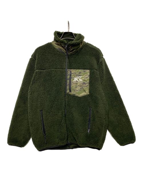 BACK CHANNEL（バックチャンネル）BACK CHANNEL (バックチャンネル) フリースジャケット グリーン サイズ:Lの古着・服飾アイテム