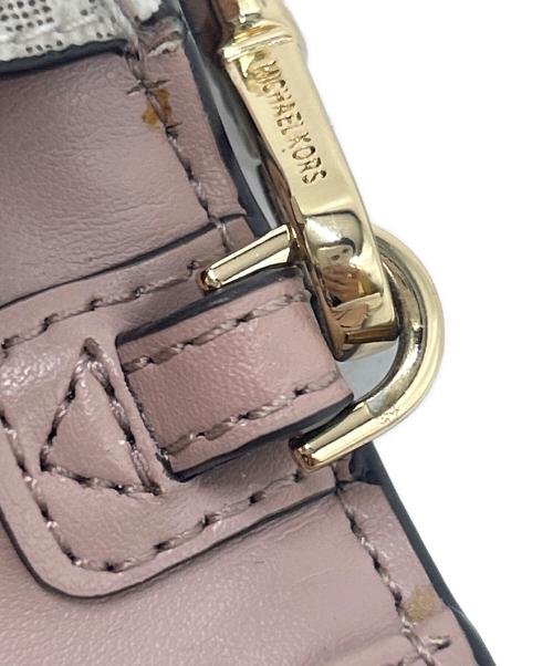 MICHAEL KORS（マイケルコース）MICHAEL KORS (マイケルコース) ポシェット ピンク×アイボリーの古着・服飾アイテム