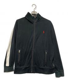 POLO RALPH LAUREN（ポロ・ラルフローレン）の古着「ジップアップスウェット」｜ブラック