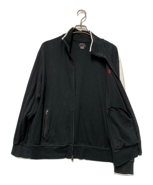 POLO RALPH LAUREN（ポロ・ラルフローレン）POLO RALPH LAUREN (ポロ・ラルフローレン) ジップアップスウェット ブラック サイズ:78.5cmの古着・服飾アイテム