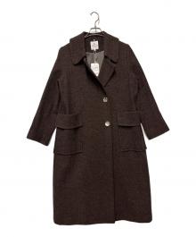 LANVIN en Bleu（ランバンオンブルー）の古着「ウールコート」｜ブラウン