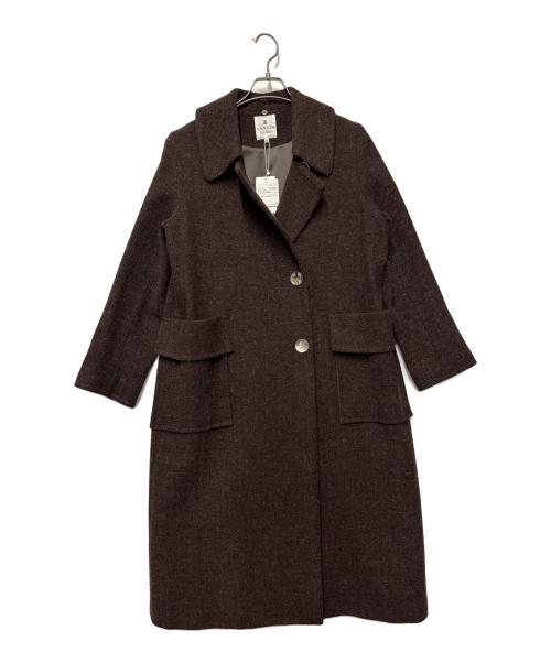 LANVIN en Bleu（ランバンオンブルー）LANVIN en Bleu (ランバンオンブルー) ウールコート ブラウン サイズ:38 未使用品の古着・服飾アイテム