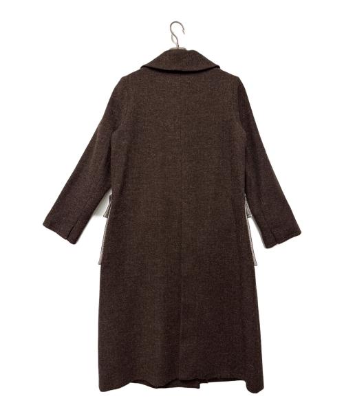LANVIN en Bleu（ランバンオンブルー）LANVIN en Bleu (ランバンオンブルー) ウールコート ブラウン サイズ:38 未使用品の古着・服飾アイテム