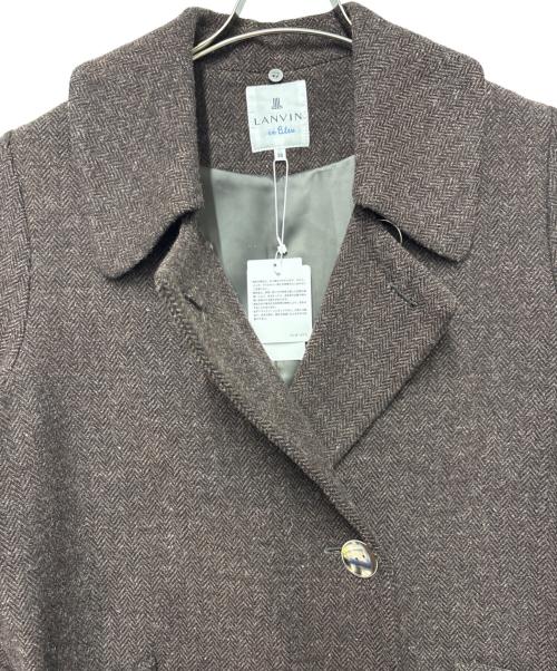 LANVIN en Bleu（ランバンオンブルー）LANVIN en Bleu (ランバンオンブルー) ウールコート ブラウン サイズ:38 未使用品の古着・服飾アイテム