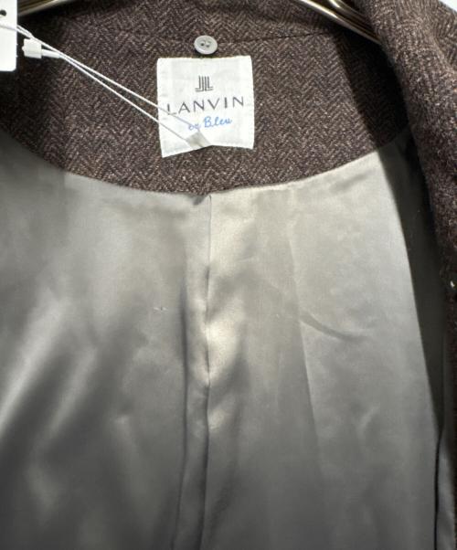 LANVIN en Bleu（ランバンオンブルー）LANVIN en Bleu (ランバンオンブルー) ウールコート ブラウン サイズ:38 未使用品の古着・服飾アイテム
