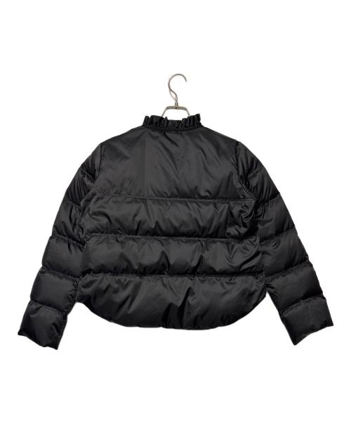 LANVIN en Bleu（ランバンオンブルー）LANVIN en Bleu (ランバンオンブルー) フリルカラーパイピングダウンジャケット ブラック サイズ:38の古着・服飾アイテム