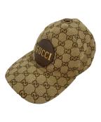 GUCCIグッチ）の古着「GGキャンバス ベースボールキャップ」｜ブラウン