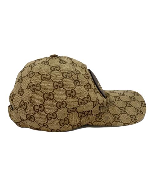 GUCCI（グッチ）GUCCI (グッチ) GGキャンバス ベースボールキャップ ブラウンの古着・服飾アイテム