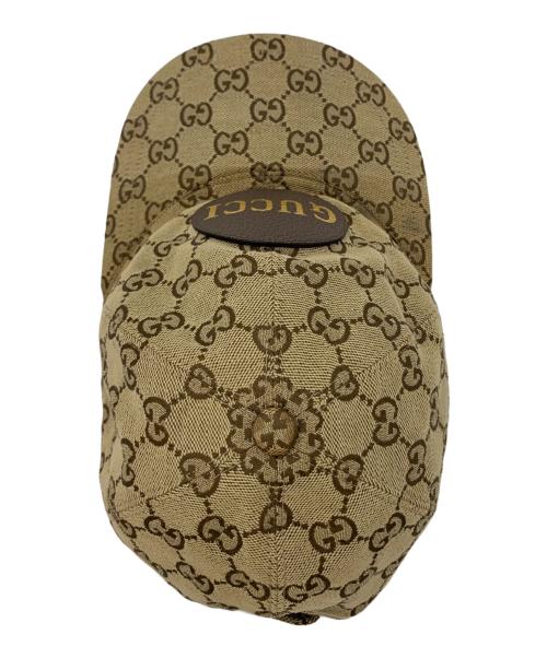 GUCCI（グッチ）GUCCI (グッチ) GGキャンバス ベースボールキャップ ブラウンの古着・服飾アイテム
