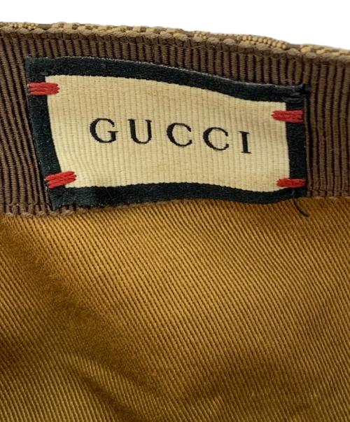 GUCCI（グッチ）GUCCI (グッチ) GGキャンバス ベースボールキャップ ブラウンの古着・服飾アイテム
