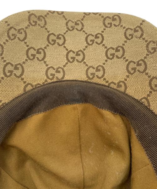 GUCCI（グッチ）GUCCI (グッチ) GGキャンバス ベースボールキャップ ブラウンの古着・服飾アイテム